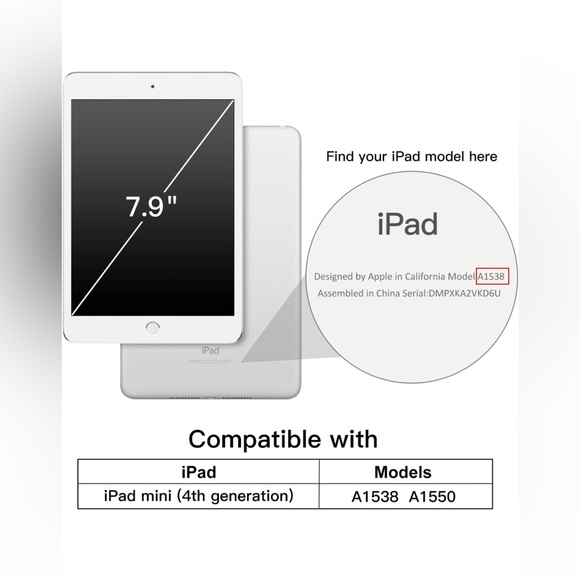 Jetech for iPad mini 4 protective case - Picture 3 of 7